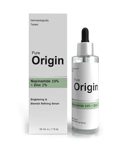 Pure Origin Niacinamide 10% + Zinc 1% Face Serum | Minimizes Skin Pores | Gives Smooths Texture | Enhances Skin Radiance | Eco-Friendly | Clinically Validated Serum | 30Ml
