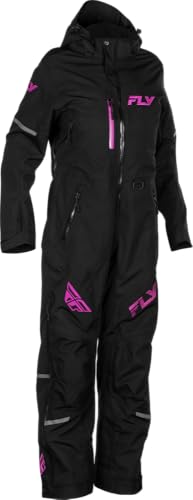 Fly Racinig Women's Cobalt Monosuit Snow Suit (Black/Fuschia (Shell), Small)