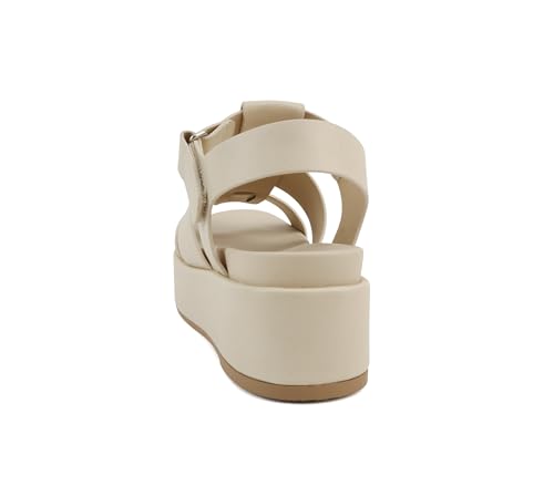 Image of Soda inchAmenda inch ~ Women Round Toe Fisherman Platform Low Heel Wedge Sandal with Adjustable Ankle Strap