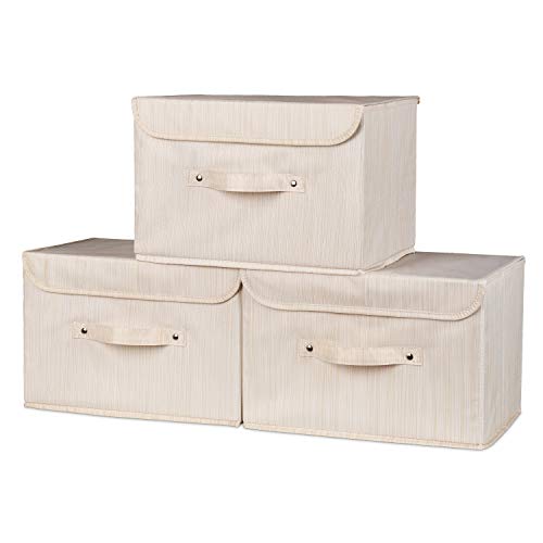 NEW Premium Beige Storage Box with lid-Extra wide handle-Strong, secure fastening-Suitable for Cloth NEW Premium Beige Storage Box with lid-Extra wide handle-Strong, secure fastening-Suitable for Cloth