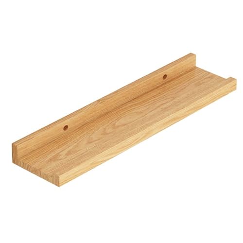 Fivetwofive Estante de Pared Sala de Estar del Hogar Perforado Palabra Junta Libro Estante Decoración de la Pared de Madera Maciza Estante Pequeño 60cm