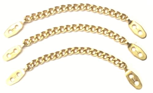 Großhandel für Schneiderbedarf 3 Metall Kettchen Hanger 90mm gold 3 Stück
