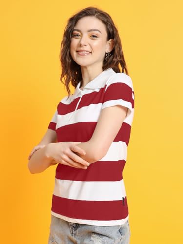 Image of THE DRY STATE Women Cotton Half Sleeve Round Neck Tshirt