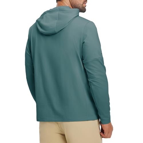 Image of M MAELREG Hoodies for Men Golf Fleece Hooded Sweatshirts Dry Fit Athletic Lightweight Casual Midlayer Mens Hoodies Pullover