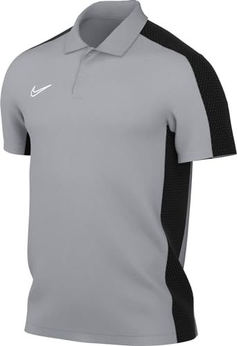 Nike Mens Short Sleeve Polo Dri-Fit Academy, Wolf Grey/Black/White, DR1346-012, M