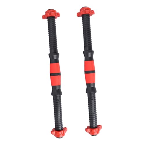 HANABASS 1 Set Dumbbell Bar Handles Portable Threaded Replacement Rods with Nuts for Home Fitness Training Durable Weightlifting Equipment for All Levels