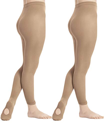 Image of DIPUG Girls Ballet Tights Convertible Dance Tights for Toddler