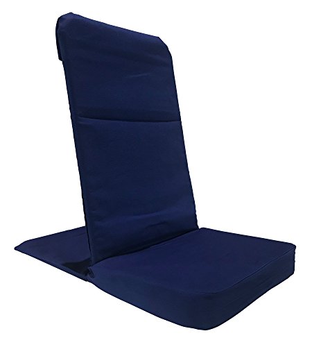 Image of Original BackJack -Made in THE USA- Folding Royal Cotton Fabric Lightweight Floor Seating Chair for Gaming, Families, Parents, Daycare, Back Support, Reading, Yoga, Meditation, Dorm