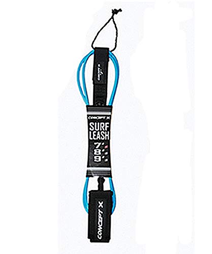Concept X Surf Leash Shark - Raqueta de surf (varias longitudes), color azul
