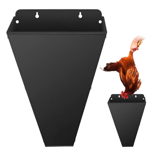 Yabound Embudo de Masacre Para aves de Corral, Embudo de Metal para Pollos, Embudo de Sangrado de Pollo para Gallinas Ponedoras Grandes, Pollos de Engorde, Granja Doméstica (M)