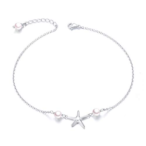 Image of S925 Sterling Silver Anklet for Women Adjustable Plus Foot Ankle Bracelet