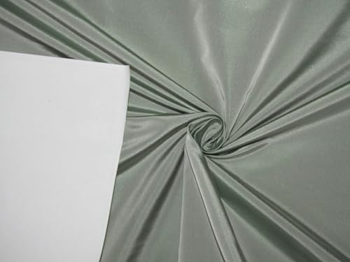 Soie 32 mommes taffetas pur couleur sauge foncé d'exception pour haute couture
