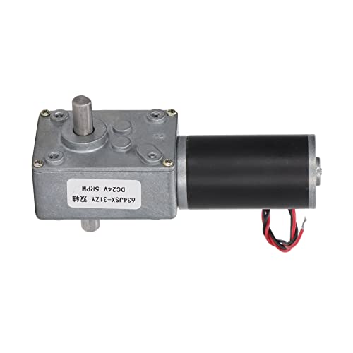 Motor de Engrenagem DC 24V Com Bobina de Latão, Engrenagem de Minhoca, Torção Micro Alta, Revestimen