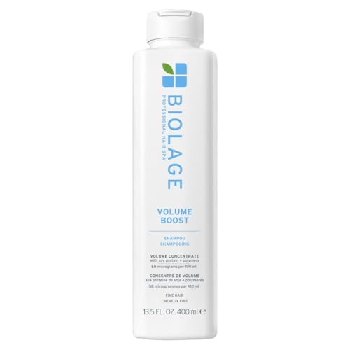 Biolage Volume Boost Shampoo - Long-Lasting Volume, Gently Cleanses, For Fine Hair, Soy Protein & Polymers, Vegan, Paraben-Free, 13.5 Fl Oz, Packaging may vary