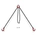 Lifting Chains with Adjuster Hooks, 5/16In 10FT Heavy Duty Engine Chain Hoist Lifts, Load Capacity 5T, Industrial Chain Slings for Various Lifting and Moving Activities