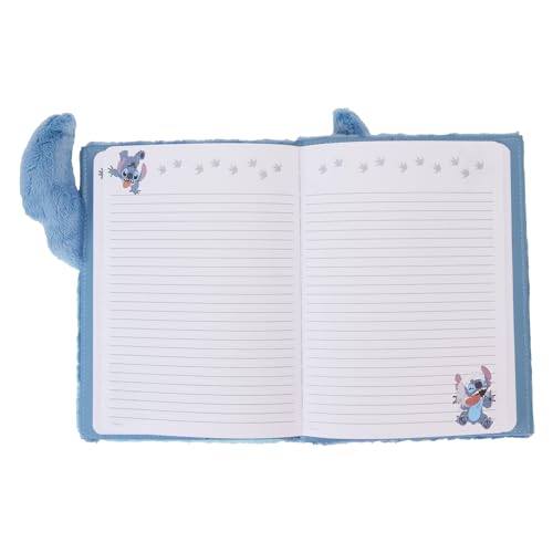 Journal en peluche Disney Stitch Loungefly A5 avec pages lignées