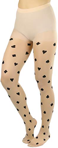 Image of ToBeInStyle Women's Valentine Day Themed Opaque Sheer Pantyhose w /Heart Love
