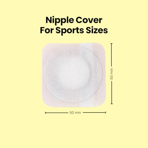Image of SLICKFIX Sports Nipple Covers for Men's Anti-Chafing for Runners, Nipple Tape, Nip Protectors, Nipple Stickers,