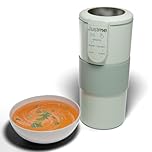 JustMe. The smallest soup maker, the biggest results. Soup maker and smoothie blender. Self cleaning. Colour: Sage green. Lightweight. Easy healthy cooking.
