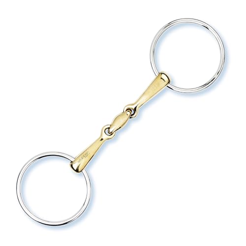 Stübben Gebiss 2422 Wassertrense doppelt gebrochen - 13,5 cm - 18 mm - Sweet Copper