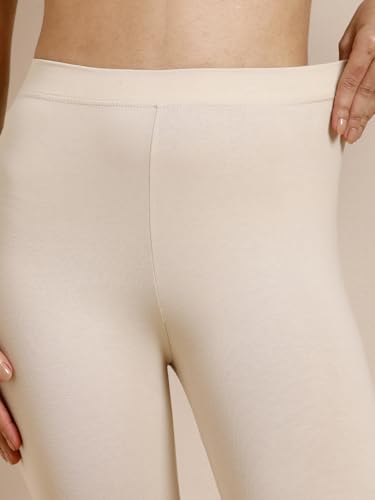 Image of TWIN BIRDS Super Stretchable Cotton Elasthane Fabric Ankle Length Leggings for Women