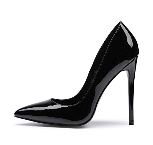 Castamere Womens High Heel Pumps Slip-on Pointy-Toe Elegant Stilettos Shoes 4.7Inch Heels Basic Pump2