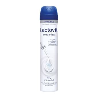 Lactovit - Desodorante Extra Eficaz con Microcápsulas Protect, 0% Alcohol, Anti-irritaciones y Eficacia 72H, El ambalaje puede variar