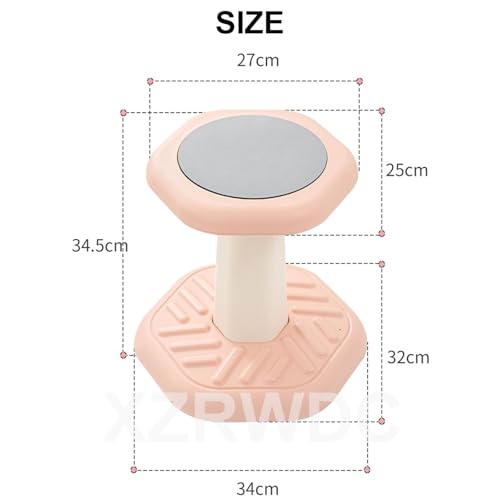 Image of Kid's Wobble Stool, Flexible Classroom Seating for Toddler Ages 3-8, Active Chairs Preschool Desk Chair for Classroom, Balance Sensory Wiggle Chair, Anti-Slip Base, 14 inch High, Tool-Free Assembly,Black