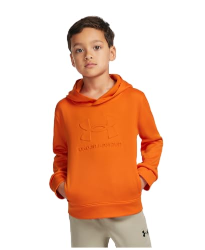 Image of Under Armour Boys' Fleece Pullover Hoodie Sweatshirt, Soft & Comfortable, Relaxed Fit
