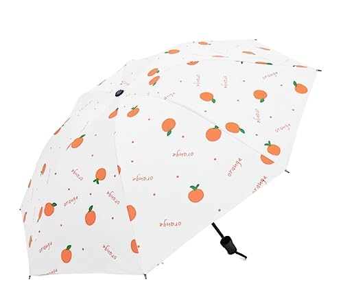 IWENZHKPA Paraguas Paraguas De Frutas De Dibujos Animados, Paraguas Automático Plegable Transparente para Niños Y Mujeres, Paraguas De Lluvia UV Umbrella(A)