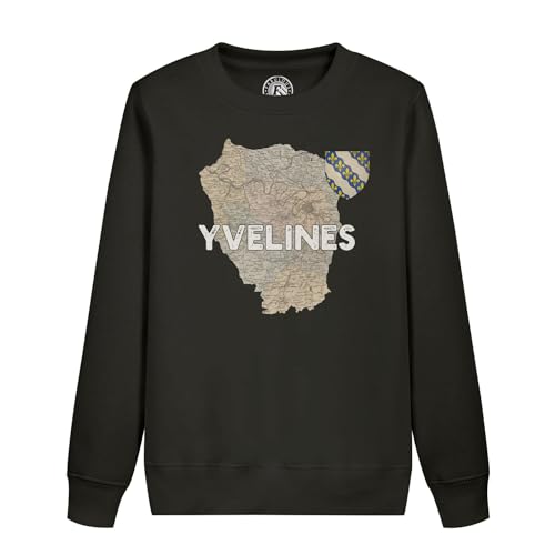 Sweatshirt enfant Yvelines 78 motif carte ancienne Versailles authentique