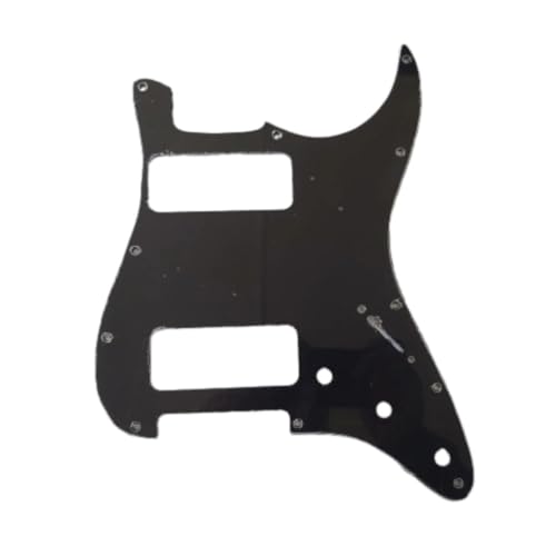 Guitar Pickguard for Fender Stratocaster Strat 2 P90 Pickups Electric Guitar Replacement Parts (Black)