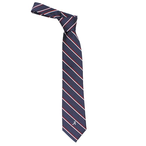Donegal Bay Alabama Crimson Tide Men's Necktie, Standard Size, NCAA Officially Licensed - DB Fan Gear