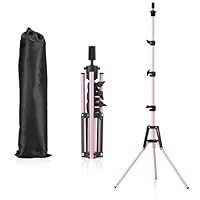 Pet Baby Reinforced Mannequin Head Stand, Wig Stand Tripod, Adjustable Floor Holder, Manikin Stand for Cosmetology Hairdressing Training