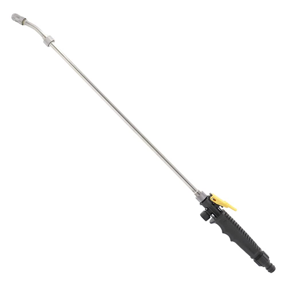 Ddqcnzpmy 72Cm Garden Hose Spray Gun,Cleaner Water Gun -Metal High Pressure Sprayer Jet Garden Accessories Wash Hose Wand Nozzle Watering Spray Sprinkler(72Cm)