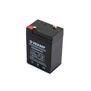 Velamp 23722 Oplaadbare loodbatterij 6v 4ah faston-aansluitingen