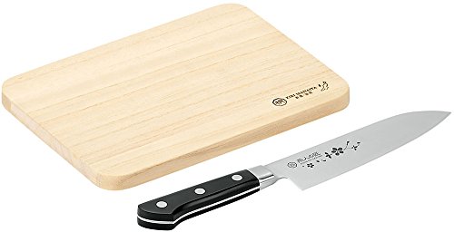 燕人の匠 桜吟 三徳包丁 170mm & 桐まな板 ETO-1500