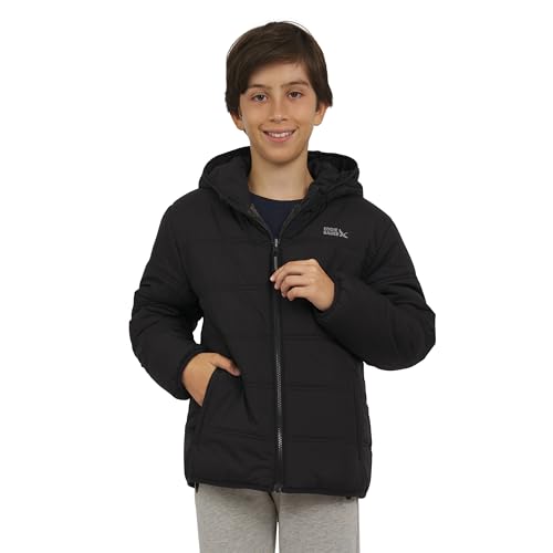 Eddie Bauer Boys' Deer Harbor Reversible Faux Fur Lined Insulated Puffer Jacket