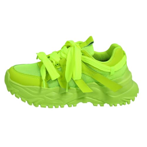 Dopamine Chunky Sneakers for Women & Girls - Breathable Mesh Platform Cute Shoes for Back to School, Beach Travel, Retro Y2K Streetwear, Comfy Trendy Everyday Minimalist Aesthetic, Hiking