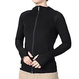 [フットマークナチュラル] パーカー レディース長袖フルジップパーカー(アクアホール) 241864 ブラック(09) S