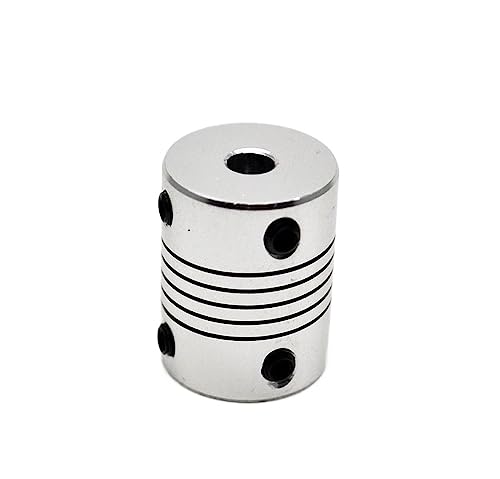 Rigid Coupling,Stainless Steel Rigid Coupling 1pcs OD19x25mm Aluminium CNC Motor Shaft Coupler Flexible Coupling(5x10)