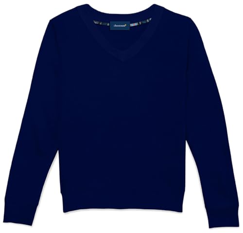 Image of Classroom School Uniforms Big Kid Long Sleeve V-Neck Sweater 56702