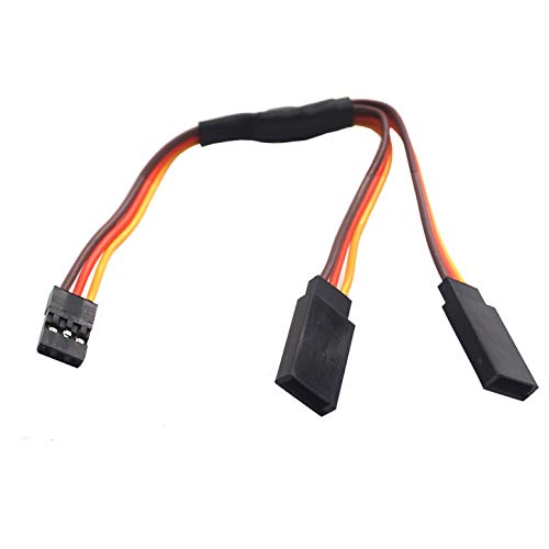 Vgoohobby 5Pcs 150Mm Servo Splitter Cable,1 Male To 2 Female Jr Style Servo Y Harness Cables Extension Lead Wire For Rc Cars Airplane Helicopter Drone #TOP4