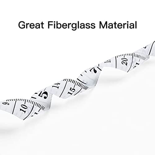 Image of Tape Measure for Body Double Scale Measurement Tape for Sewing, Body, Tailor Measuring Tape for Body Soft Tape Measure Double Scale Body Sewing Flexible Ruler for Weight Loss Body Measurement Sewing Tailor Craft Vinyl Ruler Centimeter Scale on Reverse 150 cm60 Inch