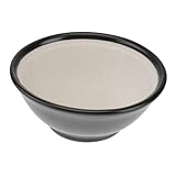 Cabilock Japanischer Stil Keramikschale zum Mahlen und Servieren Schwarzer Haushalts Restaurant-schleifbehälter Hochwertige Küchenware für Zuhause Hotel und Gaststätte Langlebige