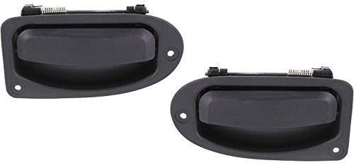 Evan Fischer Interior Door Handle SET Compatible with 1993-2011 Ford Ranger, Fits 1998-2008 Mazda B3000 Textured Black Rear, Driver and Passenger Side