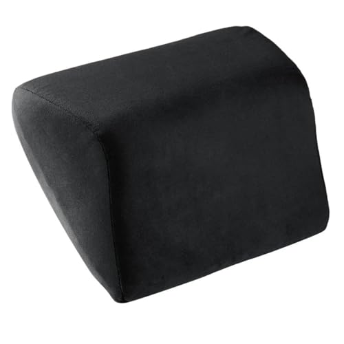 Image of PROTEGO Universal Memory Foam Car Neck Rest Pillow with Washable Velvet Cover | Relieves Neck Pain | Ergonomic Support Orthopedic Cushion Ultra Soft| For All Hatchback SUV Sedan Cars |Black (Standard)