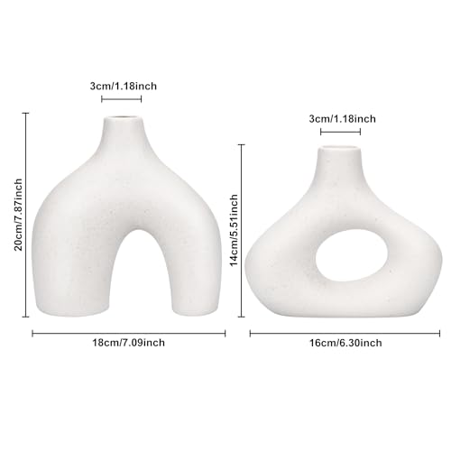 TAVADA-Set-di-2-Vasi-in-Ceramica-Vasi-Decorativi-Interno-Moderni-Set-Vasi-Decorativi-per-La-Decorazione-del-Soggiorno-Camera-da-Letto-e-Dellufficio