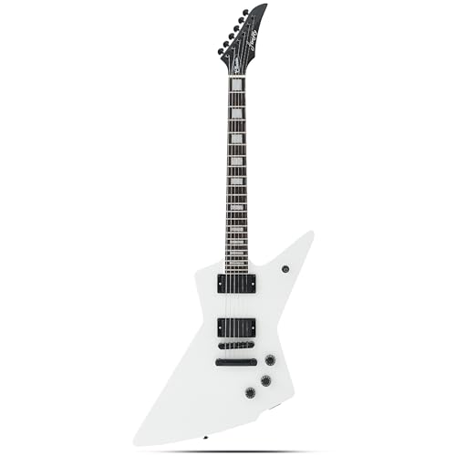 Firefly FFLX Solid Body Electric Guitar Mahogany Guitar body Stainless steel and ball end frets rosewood fretboard(White Color)