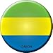 Gabon Novelty Metal Circular Sign C-273